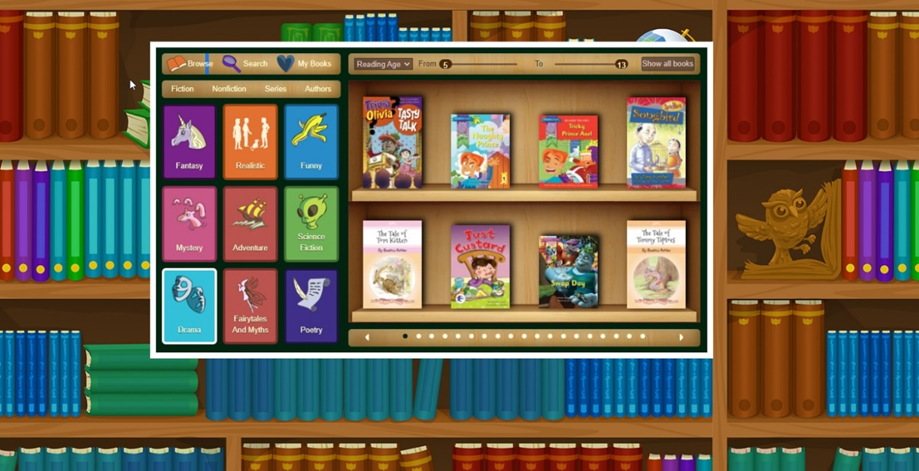 Books for children in the Reading Eggs Library
