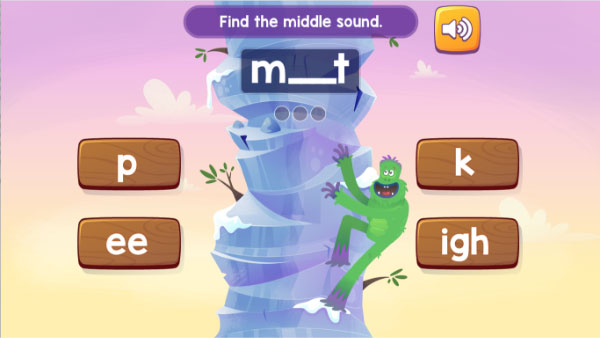 Highly engaging phonics games