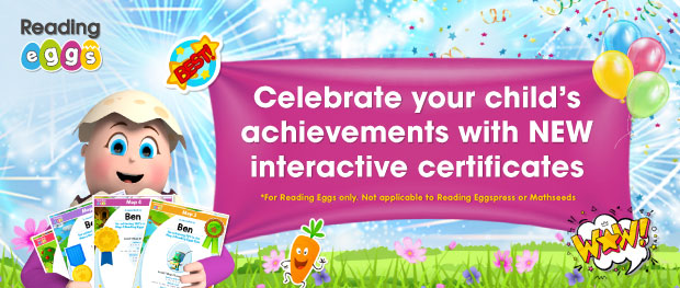 Celebrate your child's achievements with NEW interactive certificates